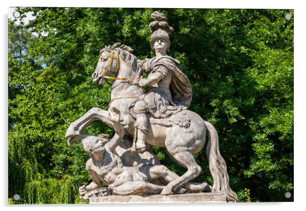 King Jan III Sobieski Statue In Warsaw Acrylic by Artur Bogacki