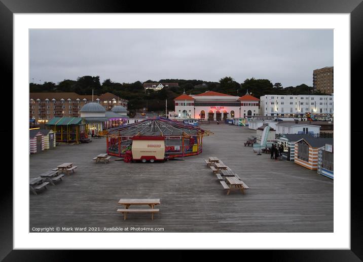 Hastings Pier. On the Quiet Side. Framed Mounted Print by Mark Ward