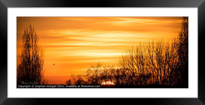 My Golden hour  Framed Mounted Print by stephen morgan