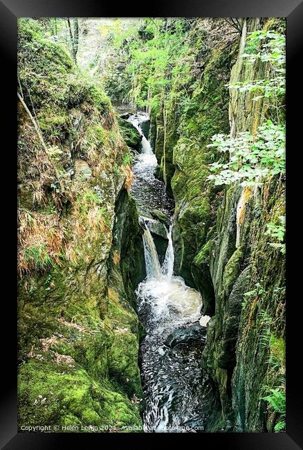 The flowing waterfall Framed Print by Pelin Bay