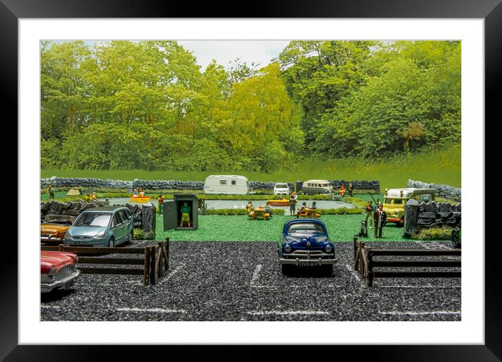 Busy Country Park 3 Framed Mounted Print by Steve Purnell
