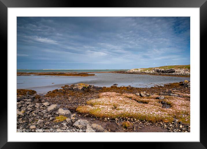 North Uist Coast, Outer Hebrides, Scotland Framed Mounted Print by Kasia Design