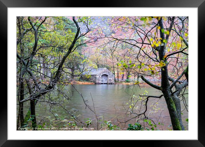 Outdoor Boat house on Wast Water in the Lake District Framed Mounted Print by Dave Collins
