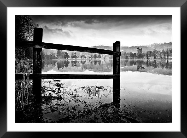 Moody Coniston Framed Mounted Print by Jason Connolly