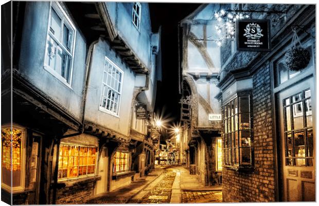 The Shambles Beautiful Glow Canvas Print by Alison Chambers