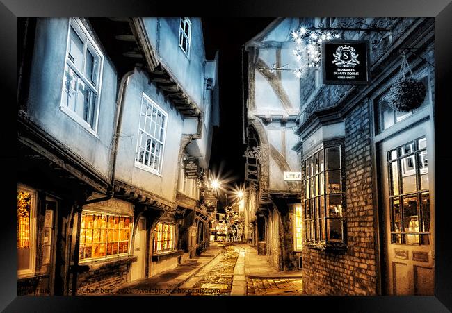 The Shambles Beautiful Glow Framed Print by Alison Chambers