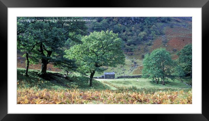 Autumnal Magic in Borrowdale Framed Mounted Print by Derek Daniel