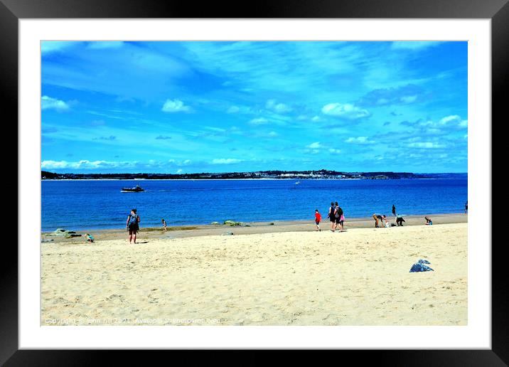 Priory beach, Caldey Island, South Wales, UK. Framed Mounted Print by john hill