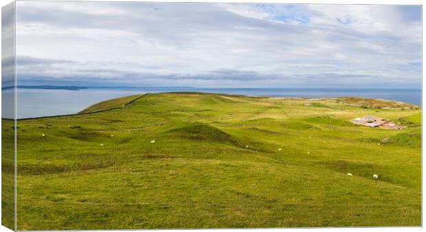 Great Orme peak panorama Canvas Print by Jason Wells