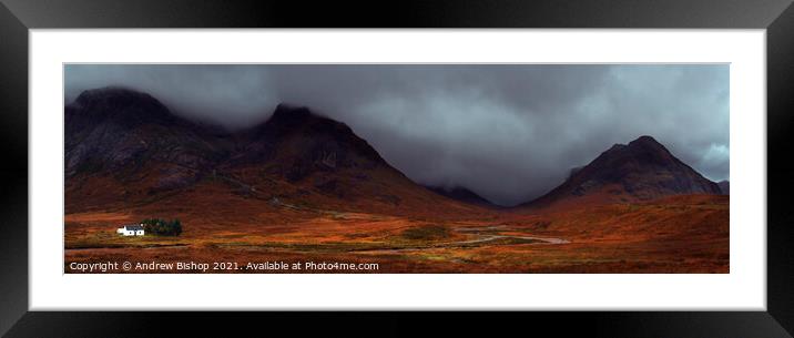 Glencoe Mountains Framed Mounted Print by Andrew Bishop