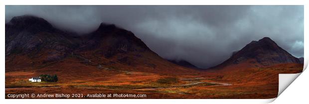 Glencoe Mountains Print by Andrew Bishop