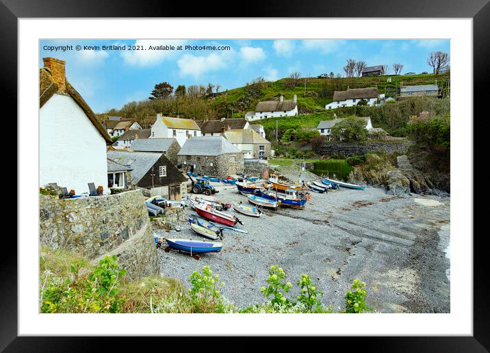 Cadgwith cove cornwall Framed Mounted Print by Kevin Britland