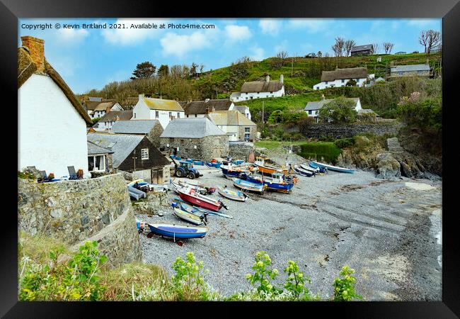 Cadgwith cove cornwall Framed Print by Kevin Britland
