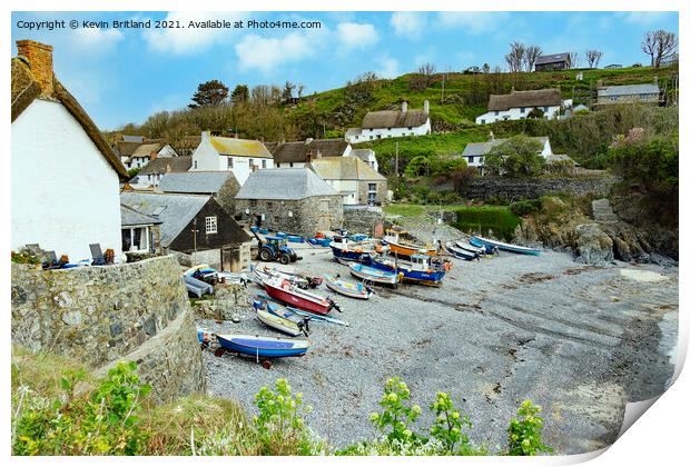 Cadgwith cove cornwall Print by Kevin Britland