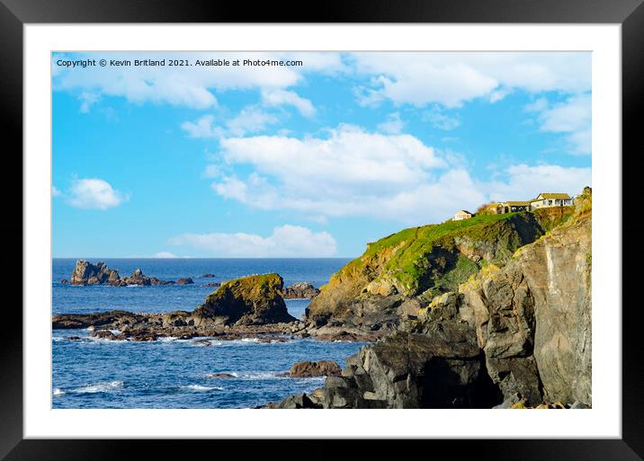 Lizard point Cornwall Framed Mounted Print by Kevin Britland