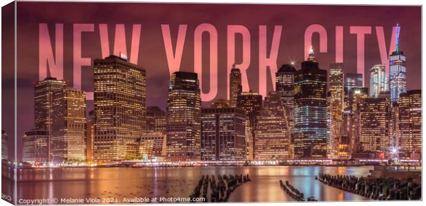 NEW YORK CITY Skyline Canvas Print by Melanie Viola