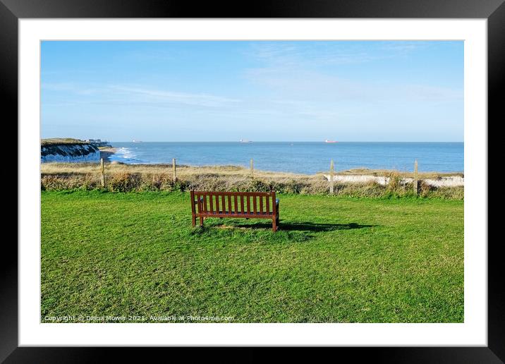 Botany Bay Broadstairs Framed Mounted Print by Diana Mower
