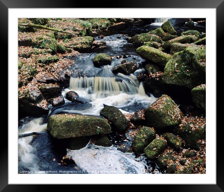 Water and Rocks. Framed Mounted Print by Tony Williams. Photography email tony-williams53@sky.com