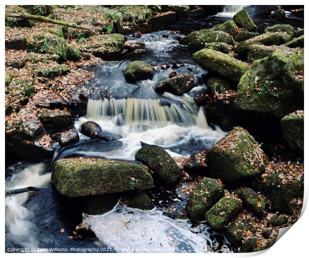 Water and Rocks. Print by Tony Williams. Photography email tony-williams53@sky.com