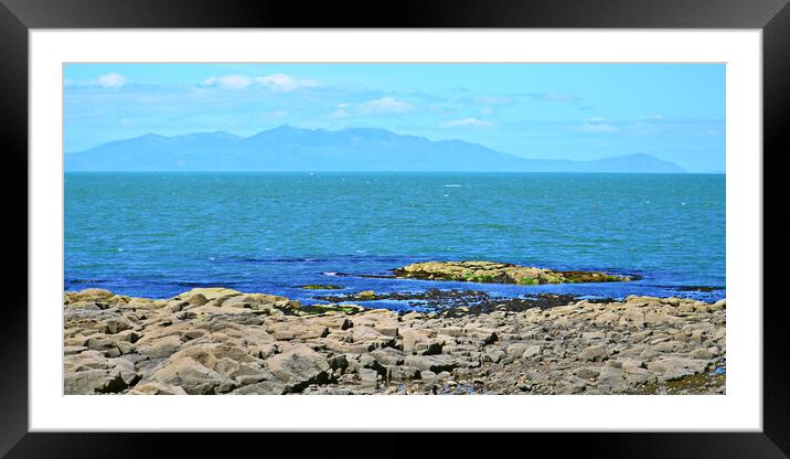 Isle of Arran viewed from Troon Framed Mounted Print by Allan Durward Photography