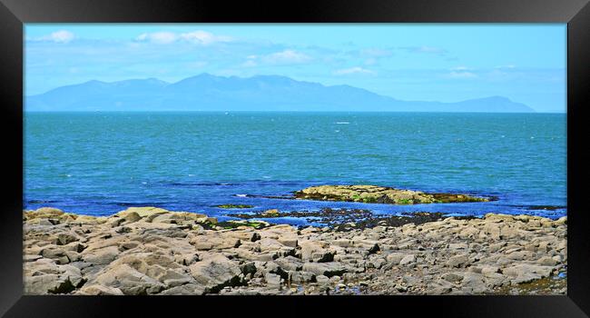 Isle of Arran viewed from Troon Framed Print by Allan Durward Photography