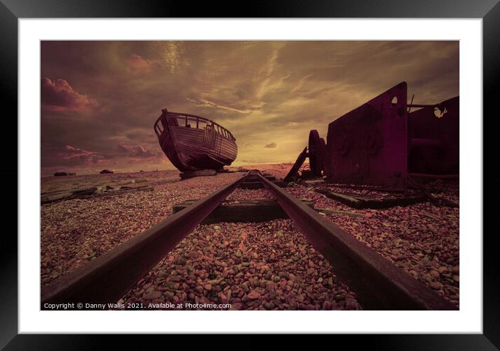 Dungeness Wreck Framed Mounted Print by Danny Wallis