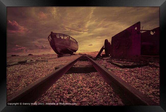 Dungeness Wreck Framed Print by Danny Wallis