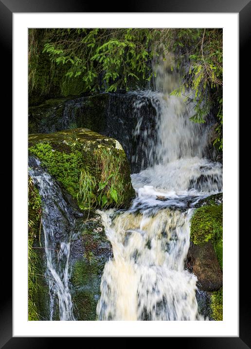 Waterfall Glenmalure Wicklow Ireland Framed Mounted Print by Phil Crean
