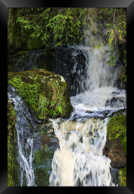 Waterfall Glenmalure Wicklow Ireland Framed Print by Phil Crean