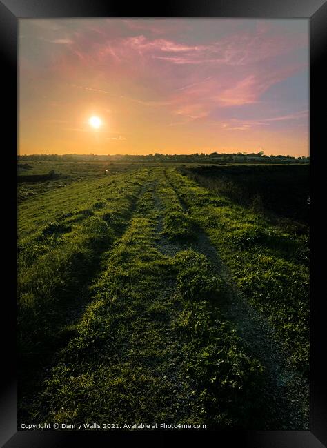 Allhallows On-Sea at Sunset Framed Print by Danny Wallis