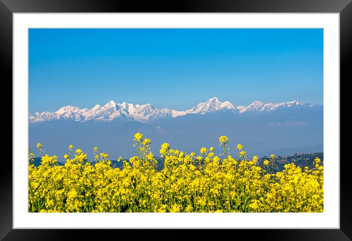 beautiful landscape Mountain view Framed Mounted Print by Ambir Tolang