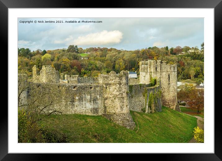 Chepstow Castle Chepstow Monmouthshire  Framed Mounted Print by Nick Jenkins