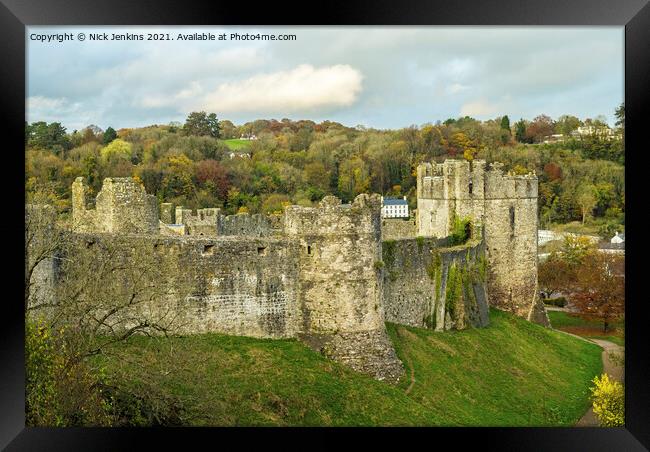 Chepstow Castle Chepstow Monmouthshire  Framed Print by Nick Jenkins