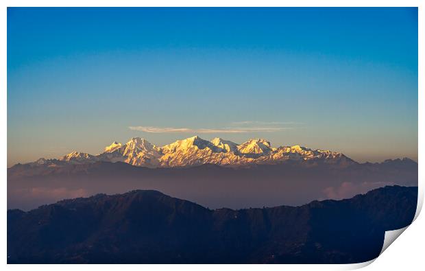 Shining Mount Ganesh range Print by Ambir Tolang