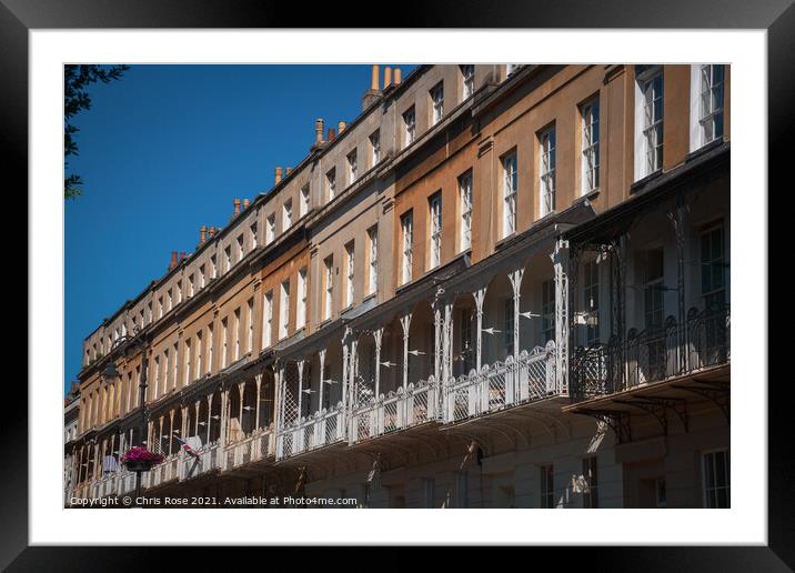 Bristol, Clifton Village architecture Framed Mounted Print by Chris Rose
