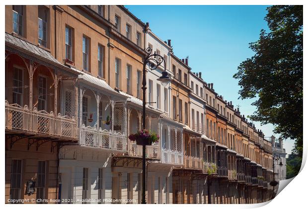 Bristol, Clifton Village architecture Print by Chris Rose