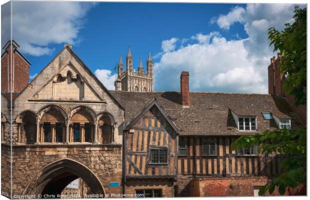  St Marys Gate, Gloucester Canvas Print by Chris Rose