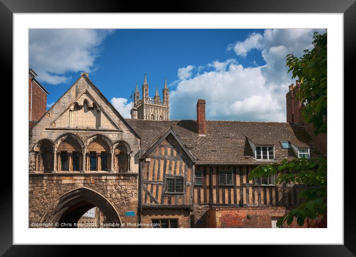  St Marys Gate, Gloucester Framed Mounted Print by Chris Rose