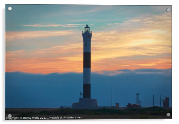 Dungeness Lighthouse at Sunset Acrylic by Danny Wallis