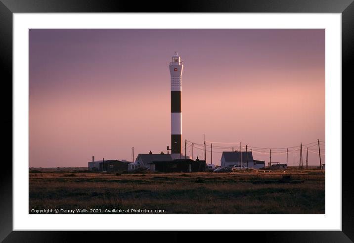 Sunset in Dungeness Framed Mounted Print by Danny Wallis