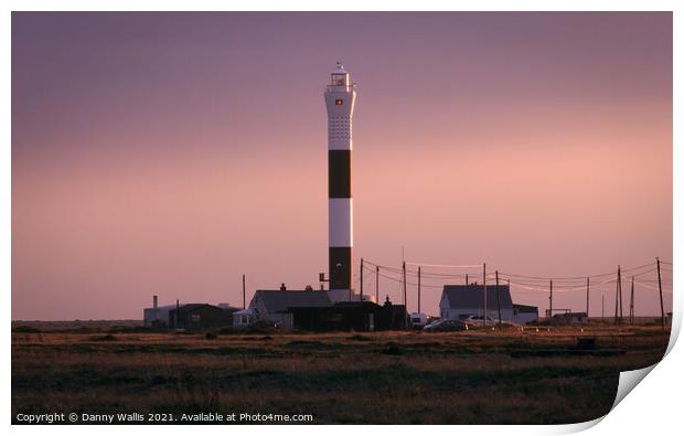 Sunset in Dungeness Print by Danny Wallis