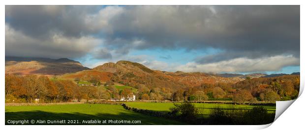 Eskdale to Boot Bank Print by Alan Dunnett
