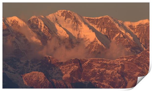 Outdoor mountain Print by NITYANANDA MUKHERJEE