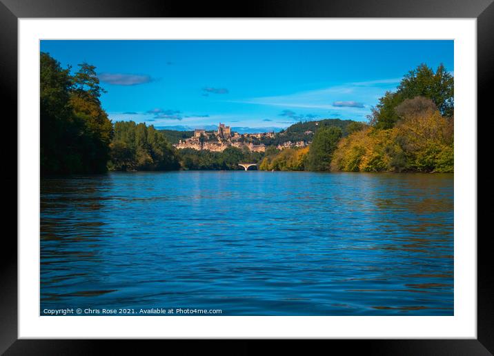 Dordogne River kayak trip Framed Mounted Print by Chris Rose