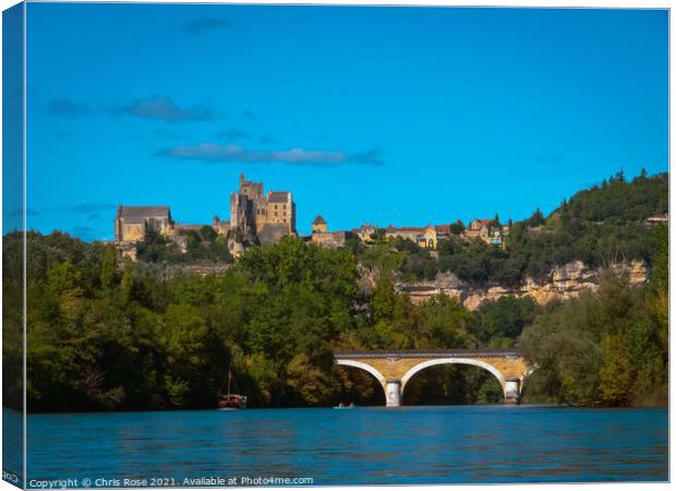 Dordogne River kayak trip Canvas Print by Chris Rose