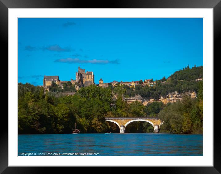 Dordogne River kayak trip Framed Mounted Print by Chris Rose