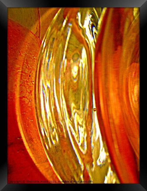 Golden shapes Framed Print by Stephanie Moore