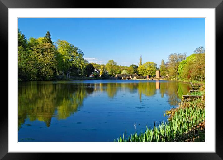 Abbeydale Industrial Hamlet Pond Framed Mounted Print by Darren Galpin
