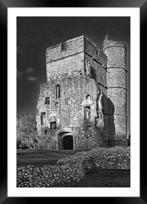 Medieval Ruined Castle Framed Mounted Print by Joyce Storey