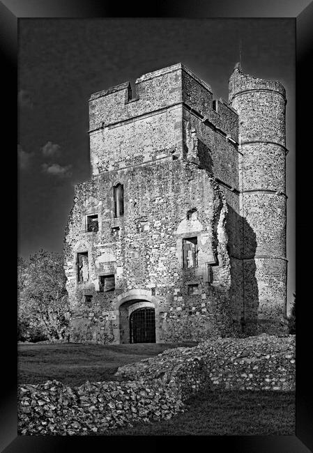 Medieval Ruined Castle Framed Print by Joyce Storey